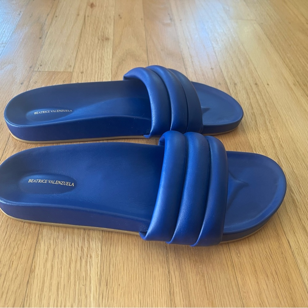 Beatrice Valenzuela Blue Monocolor Sandalia